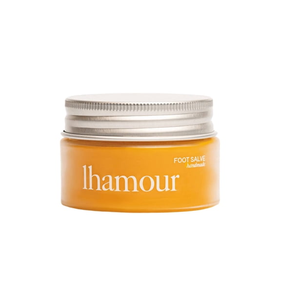 Lhamour Natural Organic Sea Buckthorn Oil Foot Salve, Foot Cream for Dry & Cracked Feet, 1.58 oz