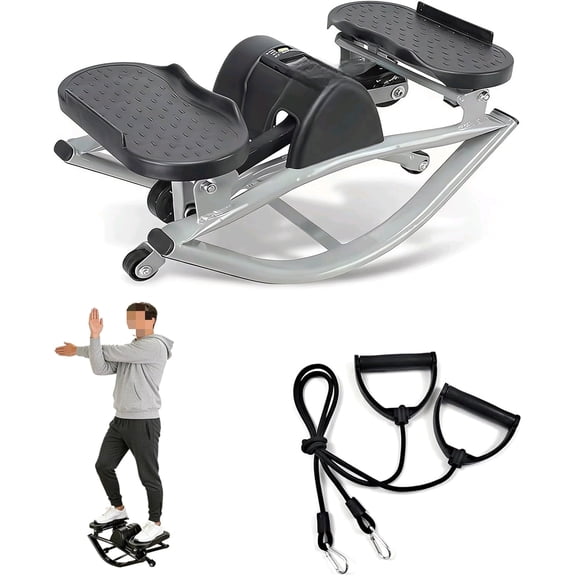 Lhanel Rock Stepper,, Side-to-Side Exercise Machine,Burn Fat Faster in 15 Minutes, with Digital Display & Anti-Slip Mat