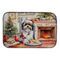 thumbnail image 1 of Lhasa Apso Christmas Cookies Dish Drying Mat 14 in x 21 in, 1 of 5