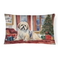 thumbnail image 1 of Lhasa Apso Cozy Christmas Throw Pillow 12 in x 16 in, 1 of 4