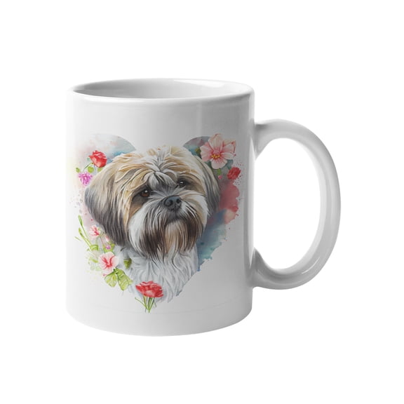 Lhasa Apso Dog Mug: Cute Dog Mom Coffee Cup, Pet Lover Gift