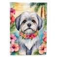 thumbnail image 1 of Lhasa Apso Luau House Flag, 1 of 7