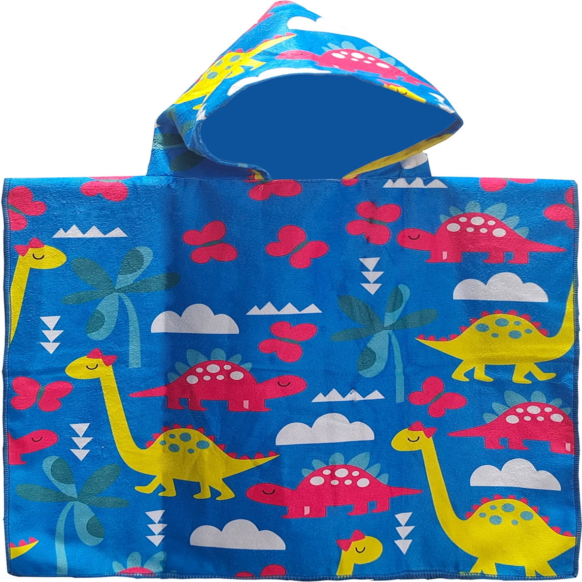 PinkSheep Kids Hooded Beach Towel - Turtle Design, 400 GSM Cotton, Poncho Style With Sleeves For Ages 3-6 - View #11