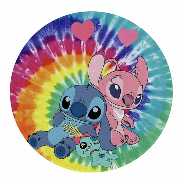 Lheaggik Blue Koala 626 Carpet Floor Rug Room Decor Cute Cartoon Velvet Round Mat Bedroom Living Room Decor 60x60cm