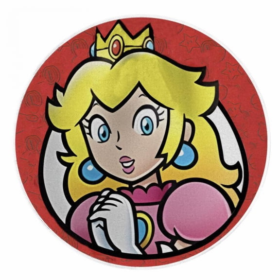 Lheaggik Cartoon Game Brother Carpet Floor Rug Room Decor Cute Velvet Round Mat Bedroom Living Room Decor for Men Women 60x60cm