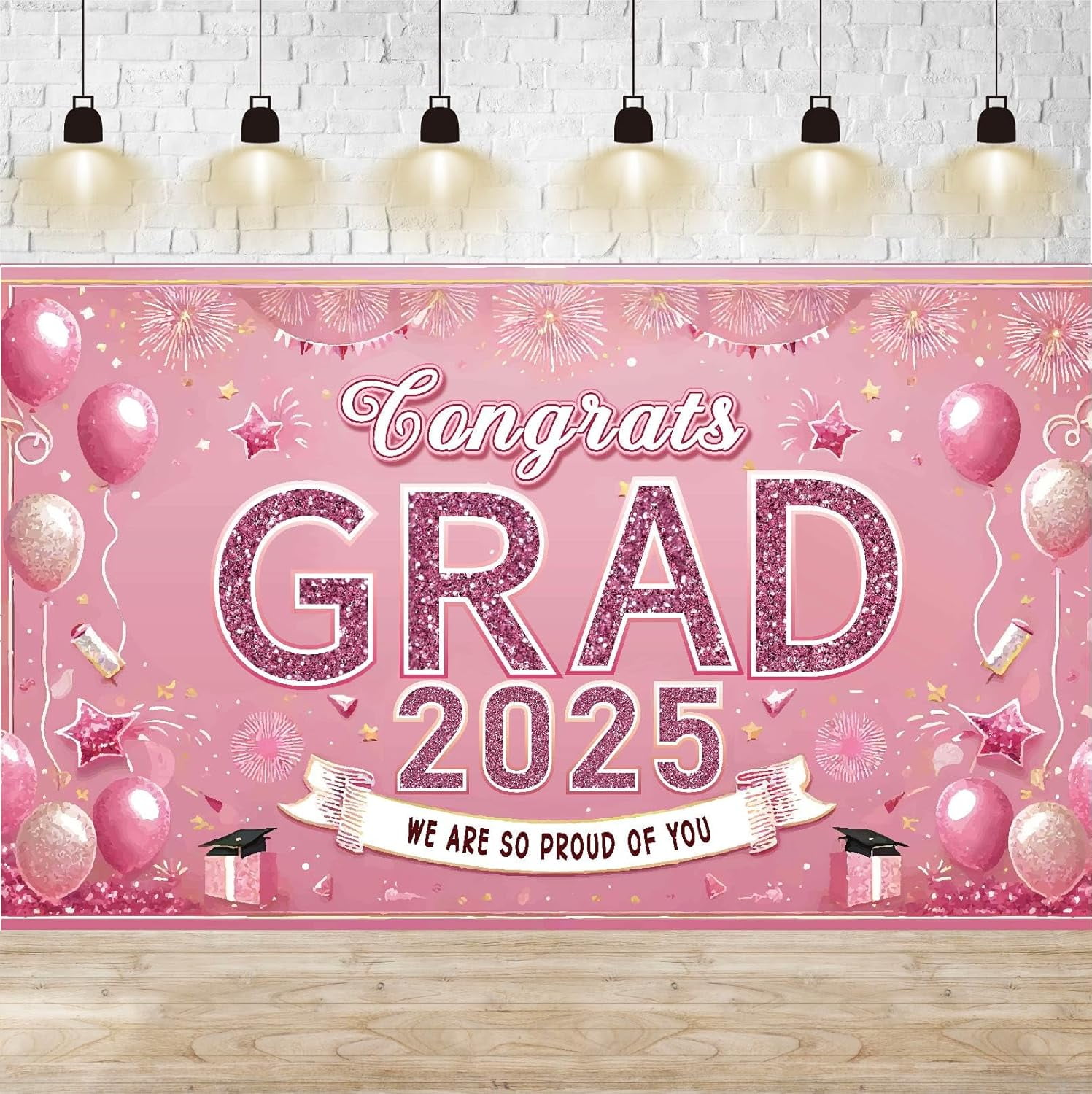 Lheaggik Class of 2025 Banner Congrats Graduation Decorations - Large ...