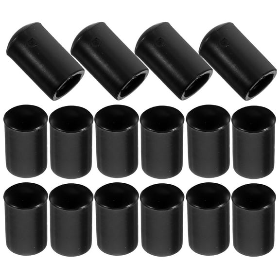 Lhio 150 Pcs Bolt Caps Bolt Cover Bolt Protector Screw End Cap 0.5x1.2cm Black