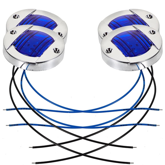 Lhio  4 Pcs LED Round Edge Light Thermal Lights IP Waterproof