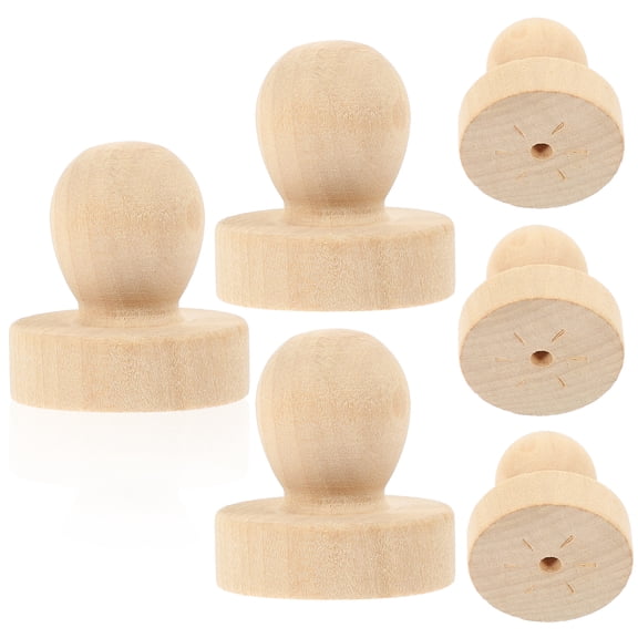 Lhio  6 Pcs Wax Seal Stamp Kit Non-burdening Handles Long-lasting