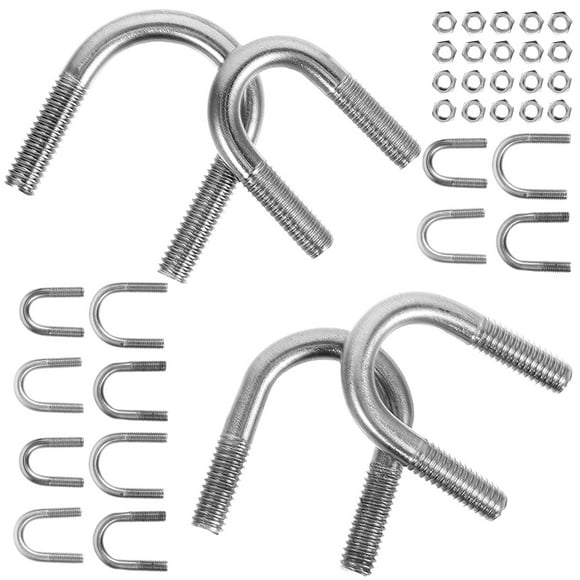 Lhio Track U-bolt U Bolt with Nut 3.00X1.90X0.50CM Silver