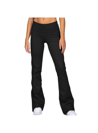 Buy Hanna Nikole Women Plus Size Bootcut Flared Yoga Pant High Waist Tummy  Control Leggings Gym Yoga Pants 27ââ‚¬ÂInseam Black 26W at