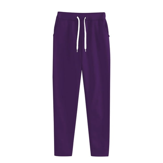 Lhpant Women's Joggers Pants Lightweight Athletic Leggings Tapered Lounge Pants for Workout, Yoga, Running Purple S