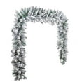 thumbnail image 1 of Lhrmh Snow Flocked Christmas Garland, Winter Frosted Artificial Plastic Garland for Xmas Tree and Holiday Home Decoration, 1 of 7