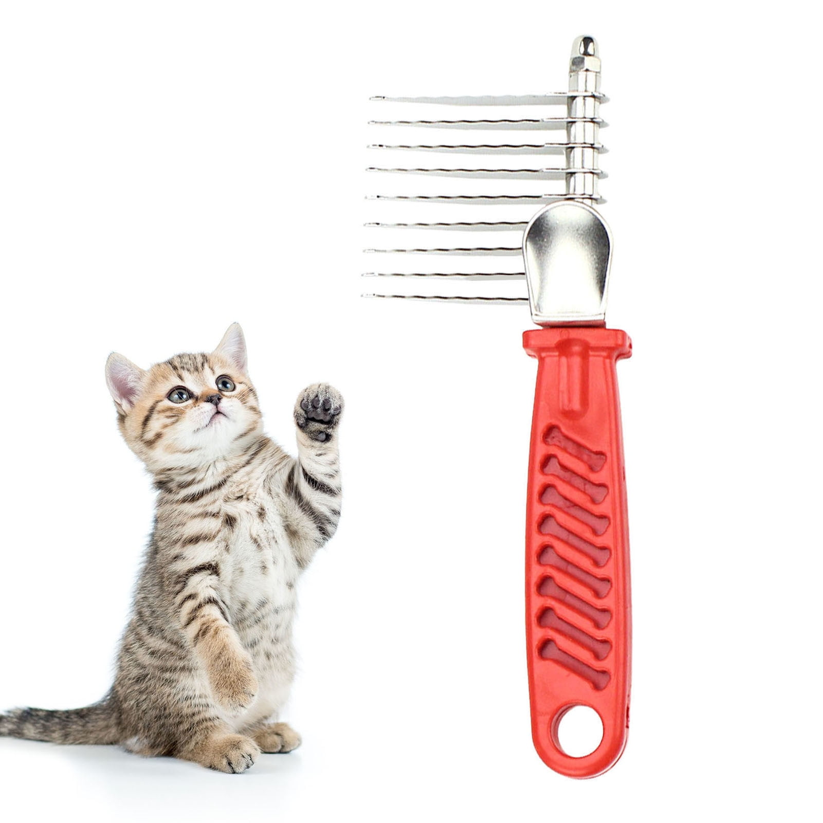 Lhujing Undercoat Rake for Pets Dog Dematting Comb Rake Detangler Brush