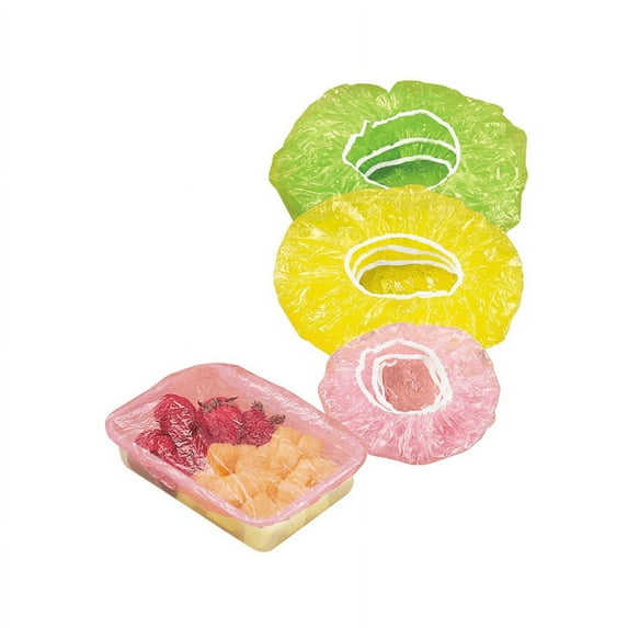 Lhxiqxz 24 Pack Elastic Colorful Bowl Covers Reusable Elastic Food Bowl Storage Covers Elastic Food Storage Covers Plastic Wrap Bowl Covers for Food Storage