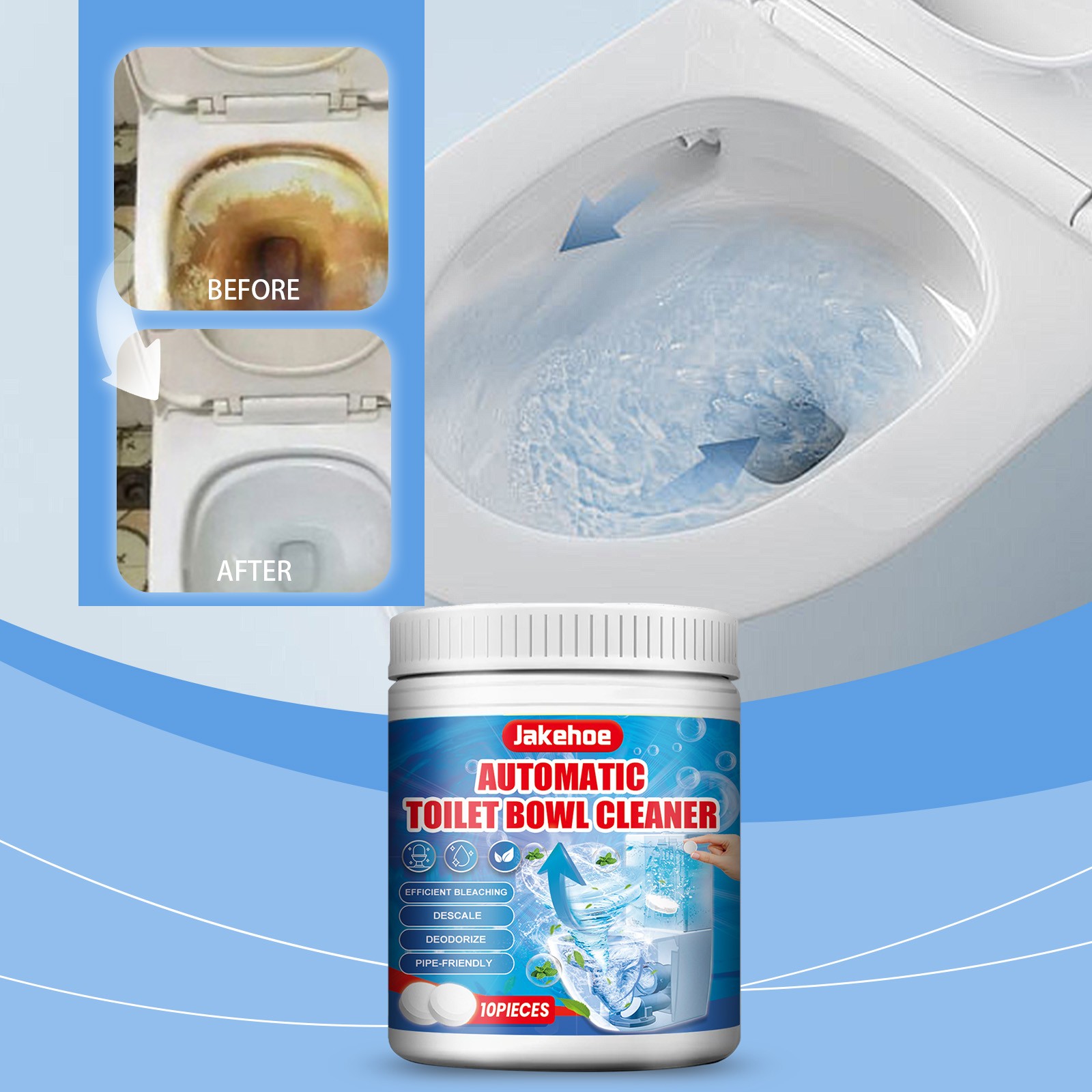 Lhxiqxz 73G Toilet Cleaner Toilet Cleaning Pad Used For Splashing