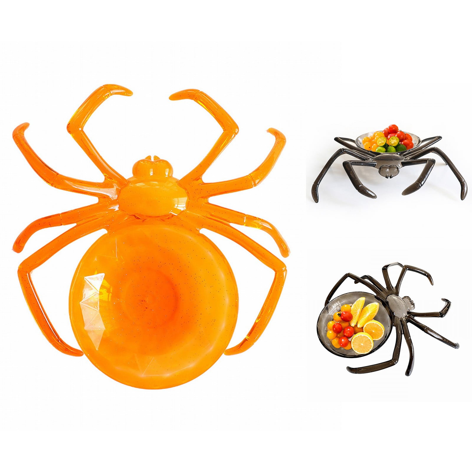 Lhxiqxz Creepy Halloween Fruit Platter Plastic Shaped Tray for Spooktacular Party Decorations