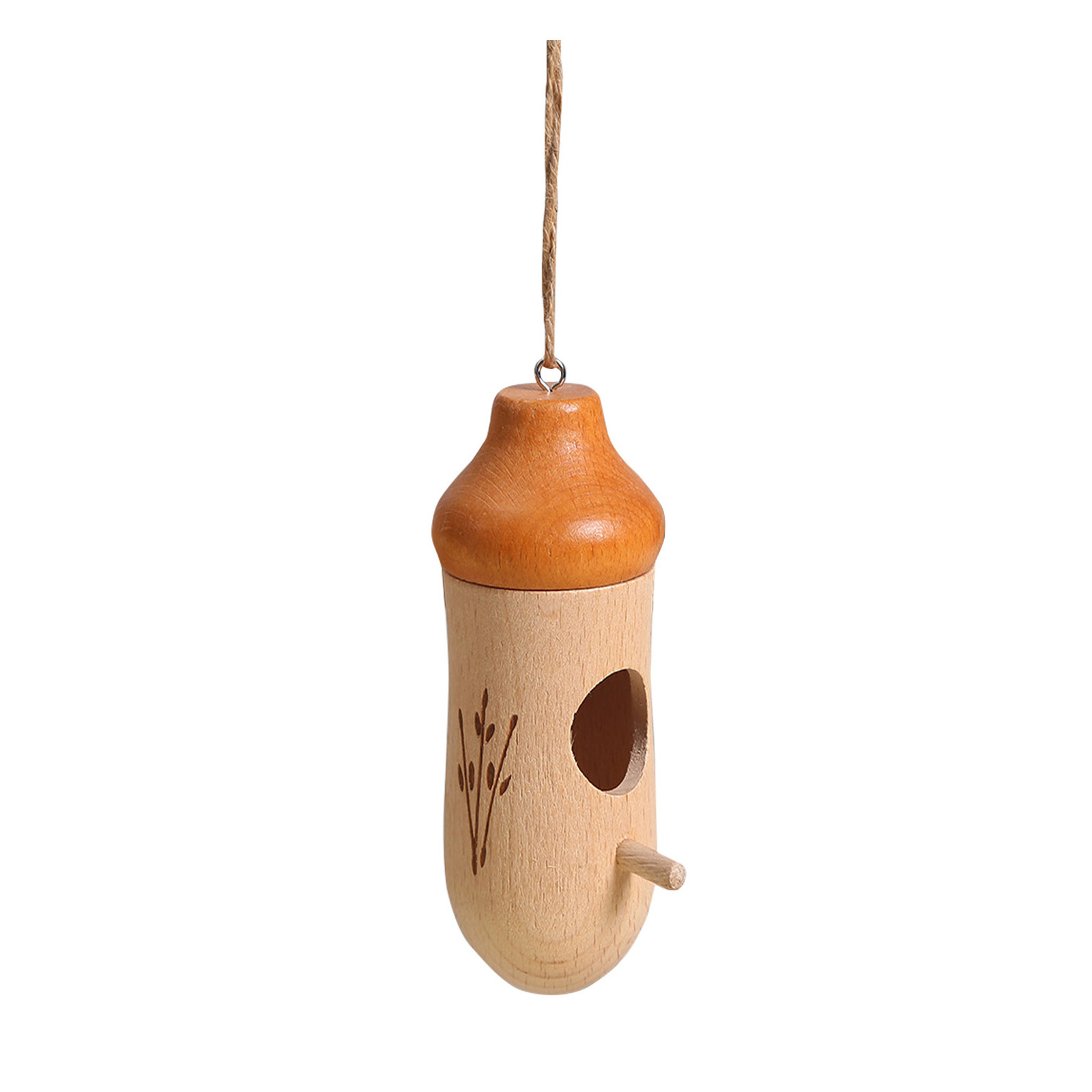 Li HB Store Bird House Bird Feeder Wooden Exterior Hanging Indoor And