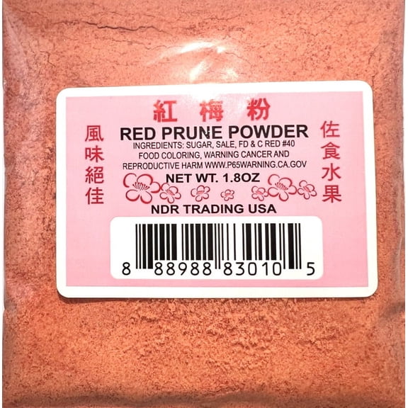 Li Hing Mui Powder Hawaii's Fav Snack Seasoning Red Prune Plum Powder 1.8oz