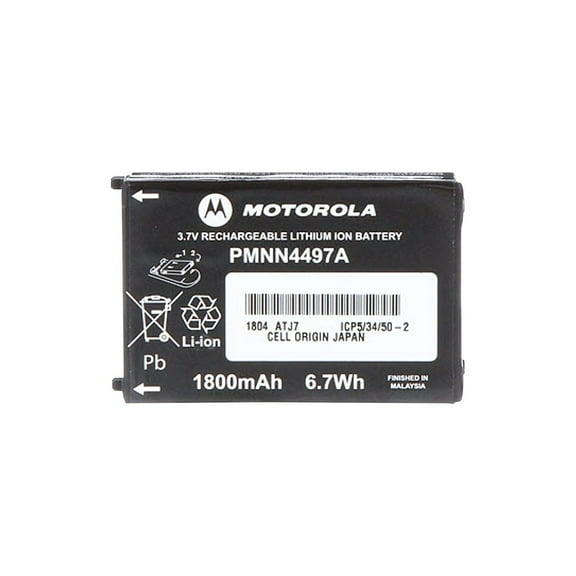 Motorola Li-Ion Battery PMNN4497 for CLS Series Radios - 3.7V 1800mAh - Single Piece