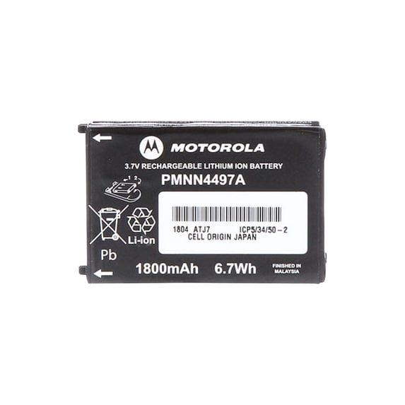 Motorola Li-Ion Battery PMNN4497 for CLS Series Radios - 3.7V 1800mAh - Single Piece — Residential Use, Standard Application