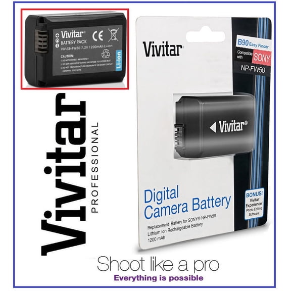Li-Ion NP-FW50 Hi Capacity Battery for Sony Alpha a6400 ILCE-6400