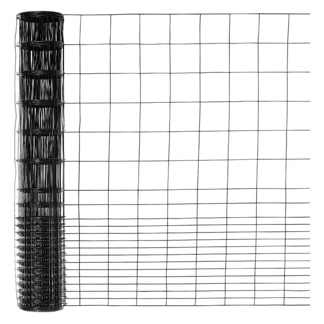 Li Jin Peng 16 Gauge Black Vinyl Coated Rabbit Guard Fence, Poultry Fencing Wire Roll for Garden