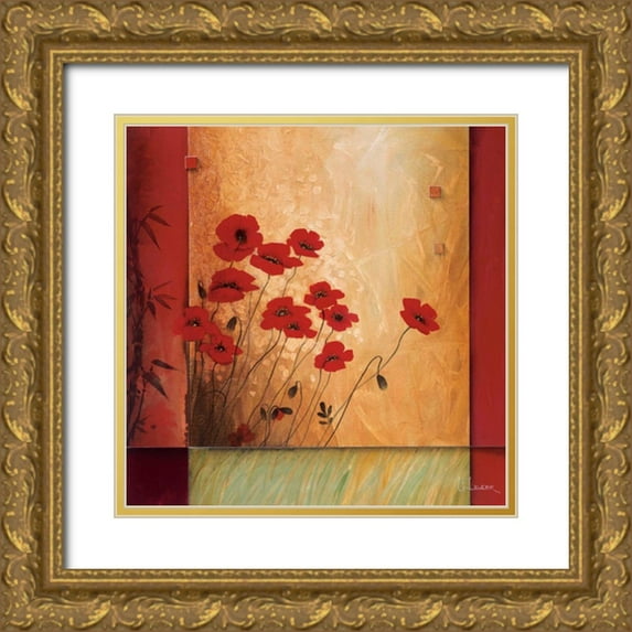 Li-Leger, Don 15x15 Gold Ornate Wood Framed with Double Matting Museum Art Print Titled - Into the Light