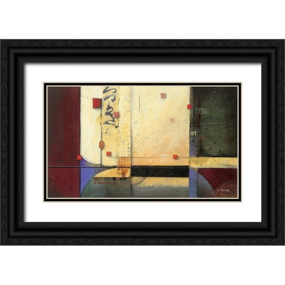 Li-Leger, Don 18x12 Black Ornate Wood Framed with Double Matting Museum Art Print Titled - Ocean Voyage