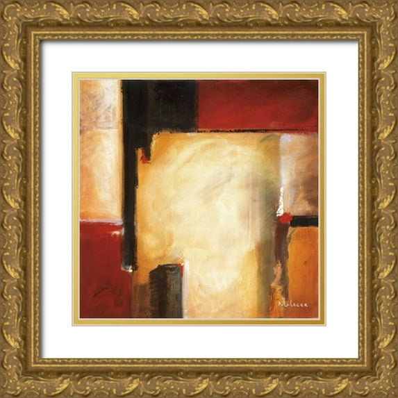 Li-Leger, Noah 12x12 Gold Ornate Wood Framed with Double Matting Museum Art Print Titled - West