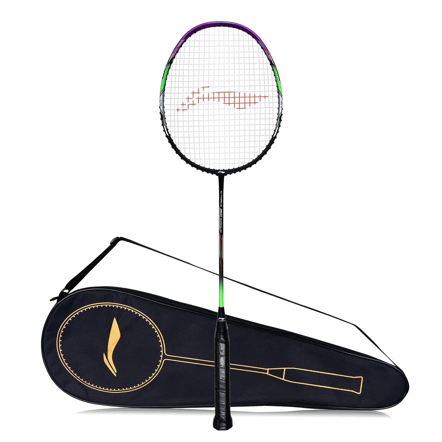 Lining Log On Racket Li-Ning G - Force 3800 Superlite Carbon Fibre Strung Badminton Racket ...