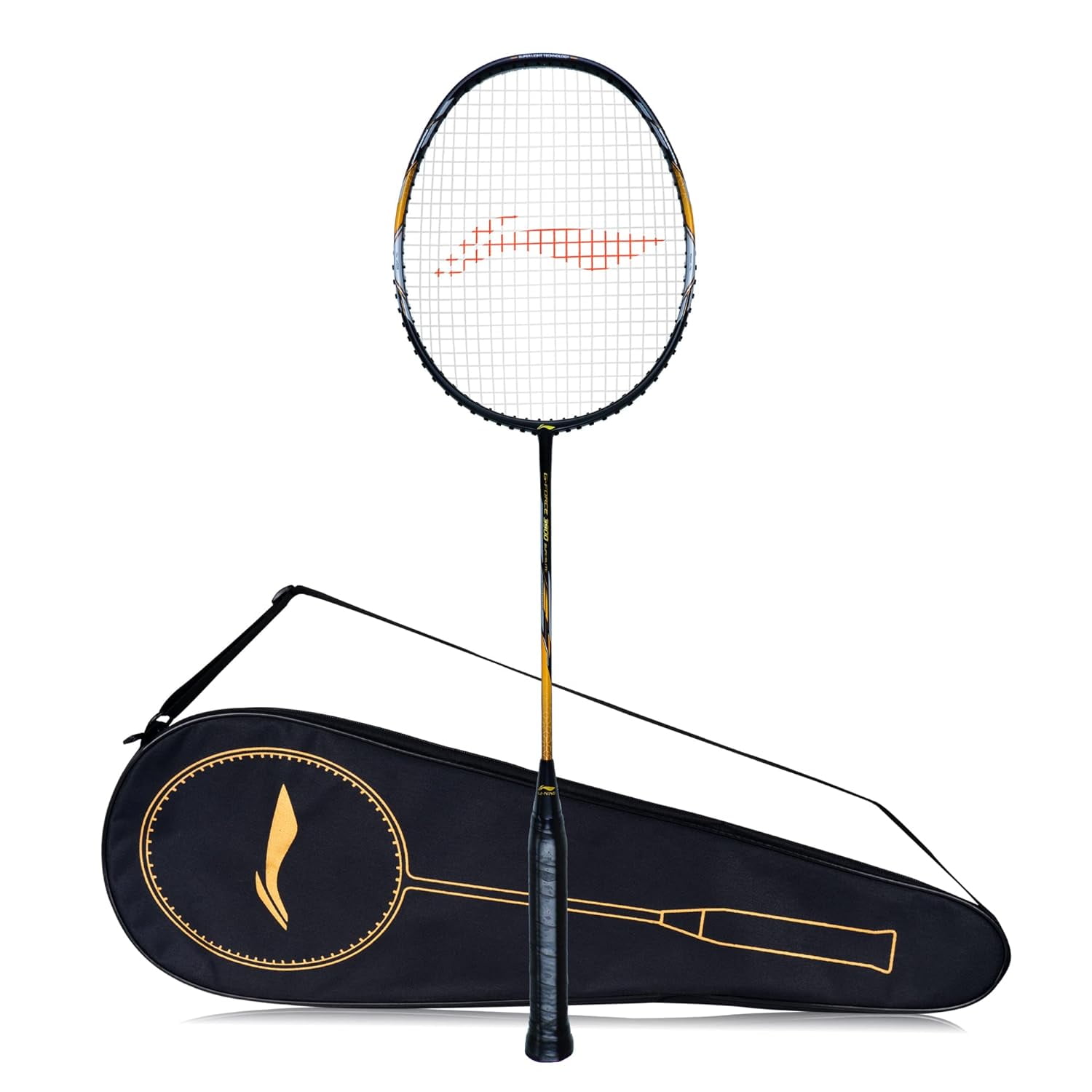 Li Ninig Racket Li-Ning G-Force 3900 Superlite Carbon Fibre Strung Badminton Racket ...