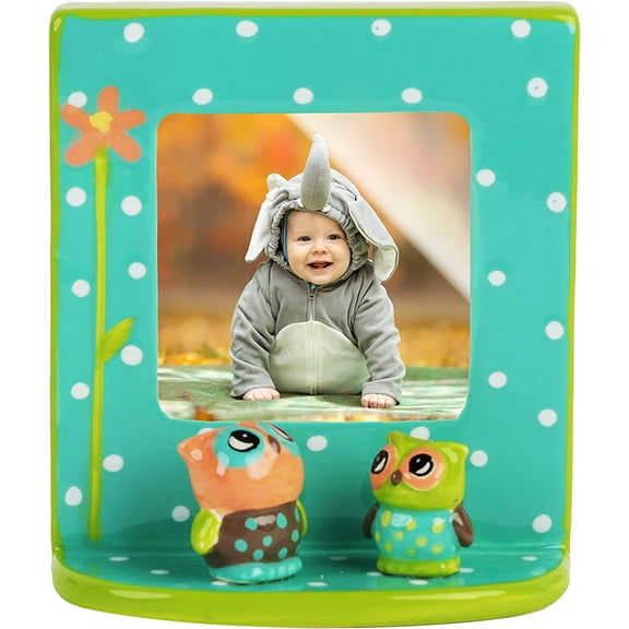 Li'Shay 3D Mini Picture Frame - Owl Standing Photo Frame 4x5 inches.