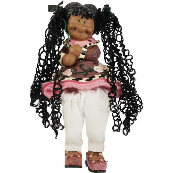 Li'Shay Novelty Shelf Sitters with Dangling Legs for Home Dcor - Black Doll