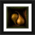 thumbnail image 1 of Li Wp, Allan 12x12 Black Ornate Wood Framed with Double Matting Museum Art Print Titled - A pair of pears, 1 of 4