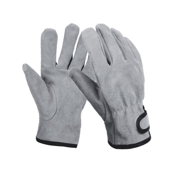 Li Xianchai   Leather Fire Resistant Heat Resistant Gloves Outdoor Barbecue Heat Resistant Wear Resistant Cooking Oven Gloves Two Layer