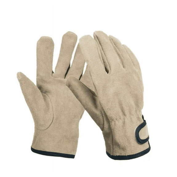 Li Xianchai   Leather Fire Resistant Heat Resistant Gloves Outdoor Barbecue Heat Resistant Wear Resistant Cooking Oven Gloves Two Layer