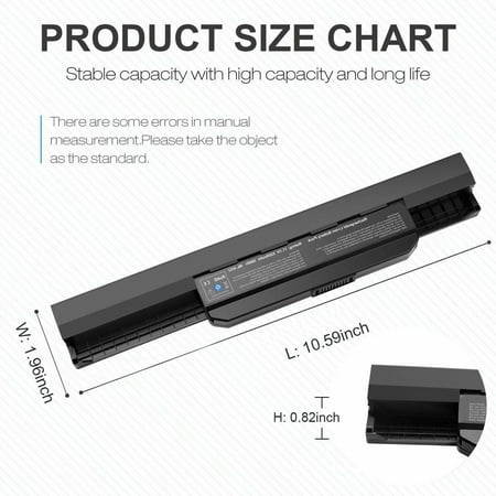 Li-ion Battery Pack A32-K53 for Asus A53E K53E A53E-XT2 K53L89C 07G016HG1875