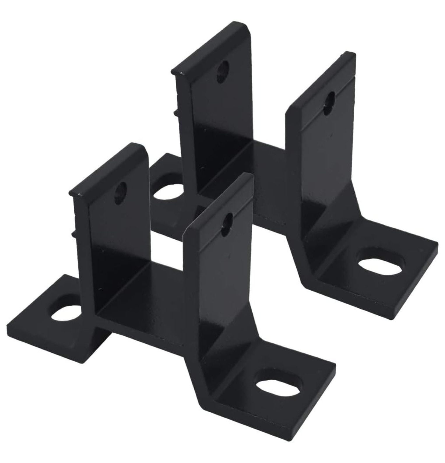 Dark Gray Aluminum Wall Brackets for Awnings, Set of 2