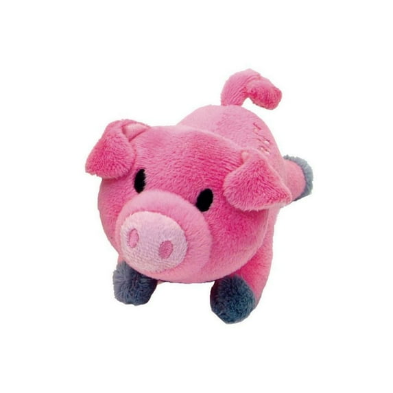 Li'l Pals 4.5" Plush Dog Toy-Pig - Pink