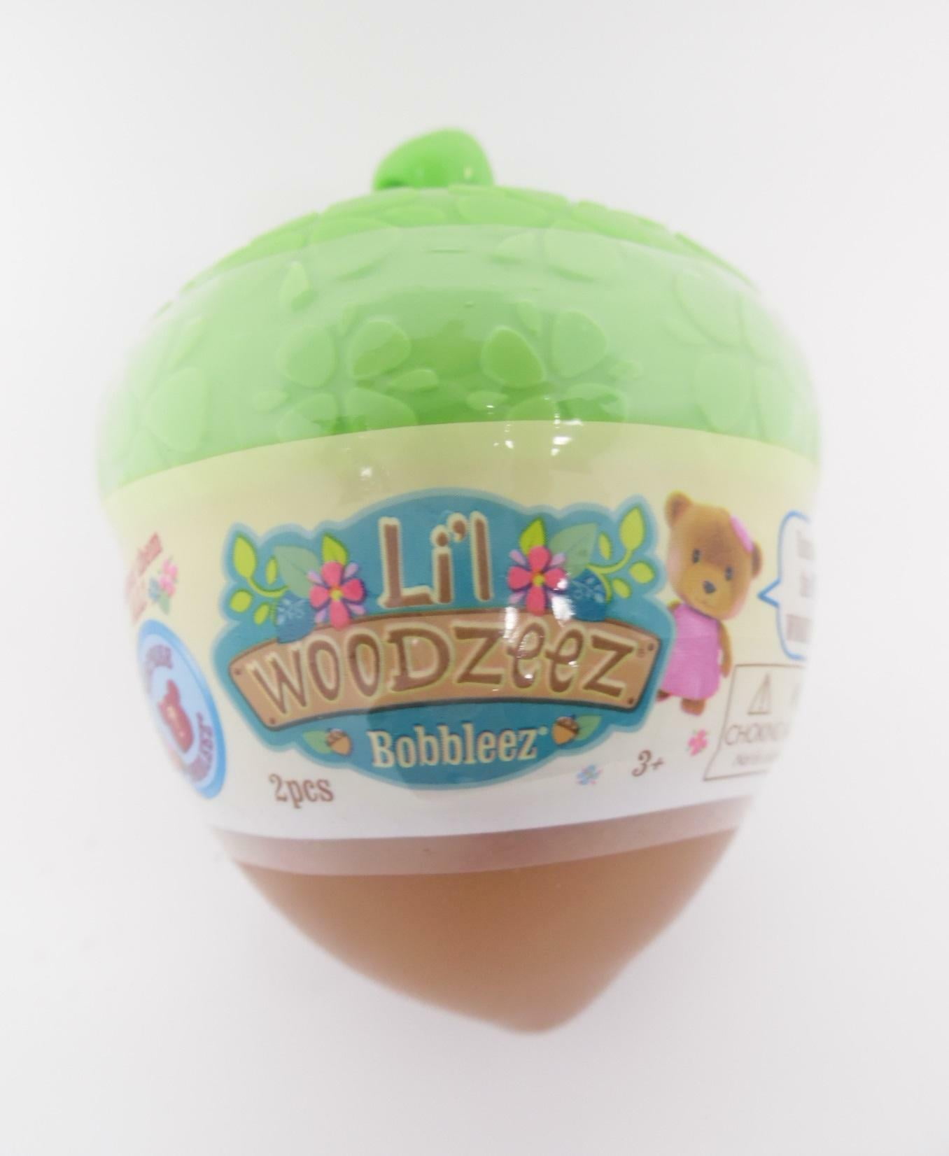 Li'l Woodzeez Bobbleez Collection Surprise Bobblehead Animal Toy in