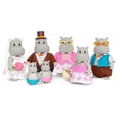 thumbnail image 1 of Li'l Woodzeez Famileez Pitterpotemus Hippo Family Figure Set (Wedding Party), 1 of 2