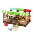 thumbnail image 1 of Li'l Woodzeez Hoppin' Farmers Market Playset, 68pc, Doll Playsets, 1 of 1