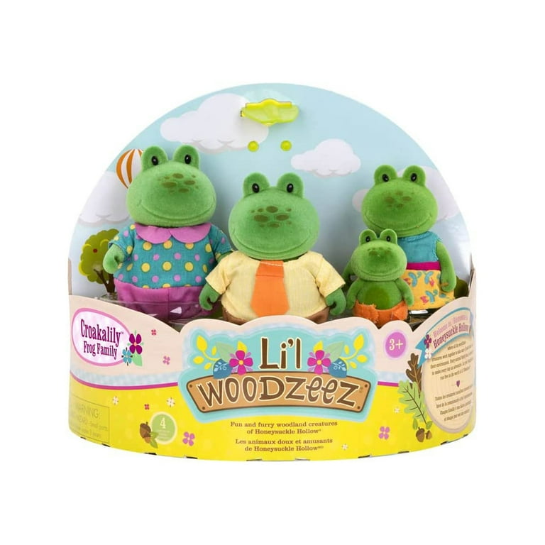 Li'l Woodzeez Miniature Animal Figurine Set - Croakalily Frog