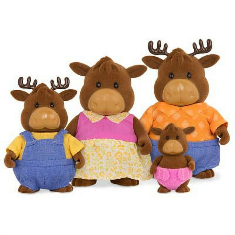 Li'l Woodzeez Moose Family Playset - Walmart.com
