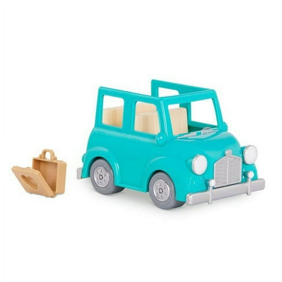 Li'l Woodzeez Play Vehicle, Blue Car included with Suitcase