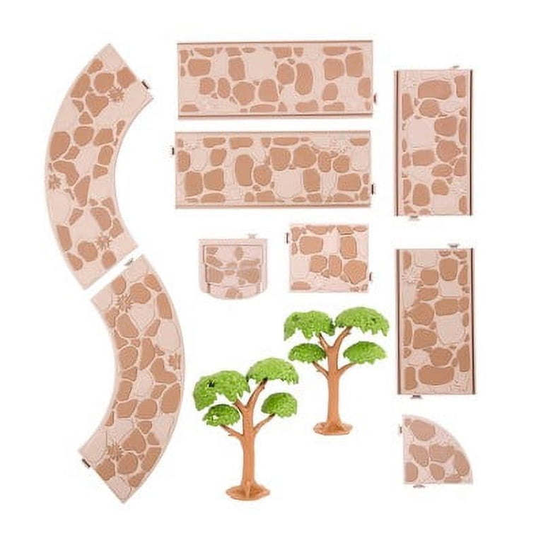 Li'l Woodzeez Sidewalk Connector Set, Woodland Walkways for Toy