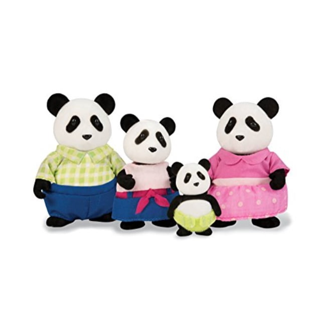 Li'l Woodzeez Skyhoppers Panda Family Set with Storybook - Walmart.com