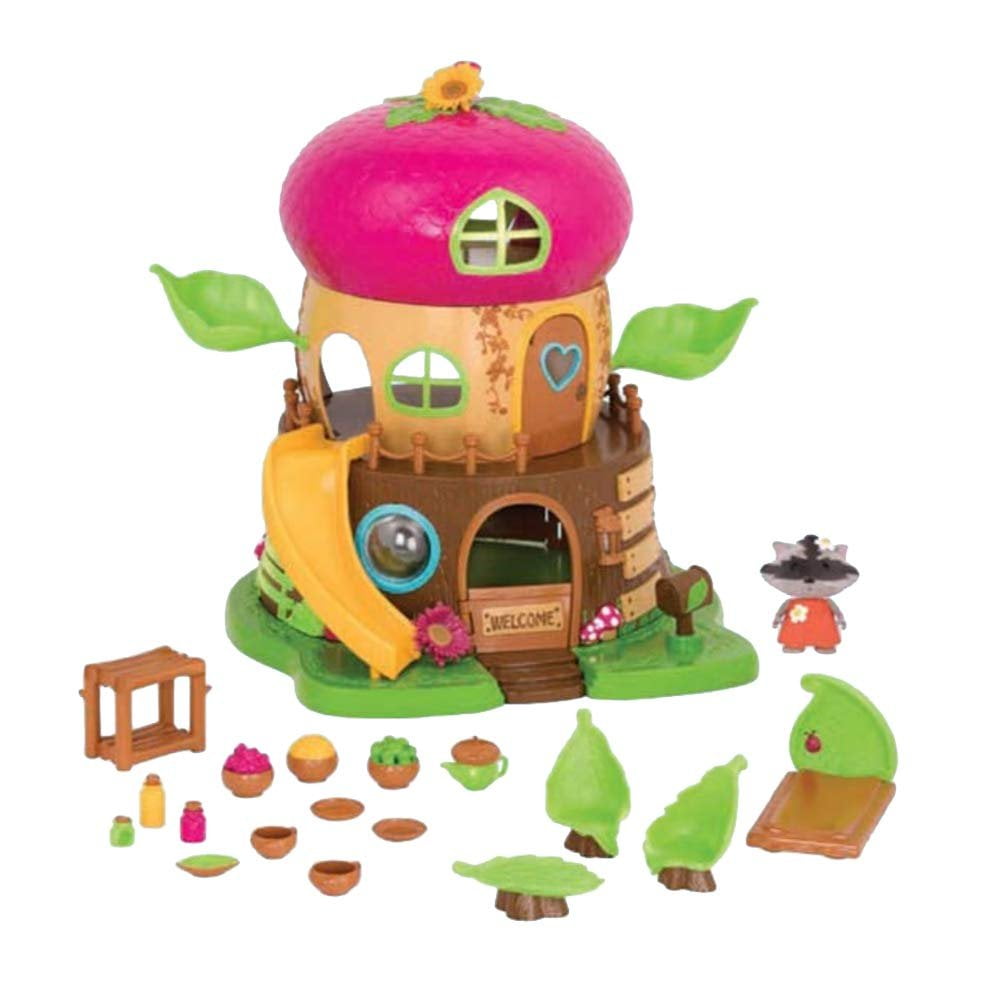Li'l Woodzeez Bobbleez Acorn House Playset, 3-Level Fun