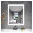 Li shun jin LED Backlit Bathroom Mirror Makeup AntiFog Mirror with 3